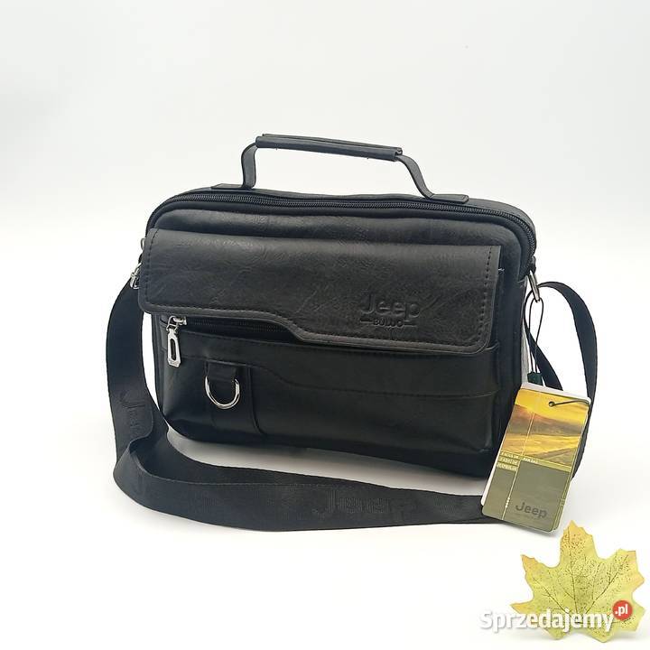 Torba męska listonoszka skórzana na ramie Jeep śląskie Zawiercie