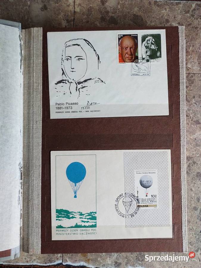 65 koperty znaczki całostki FDC polskie pierwszy