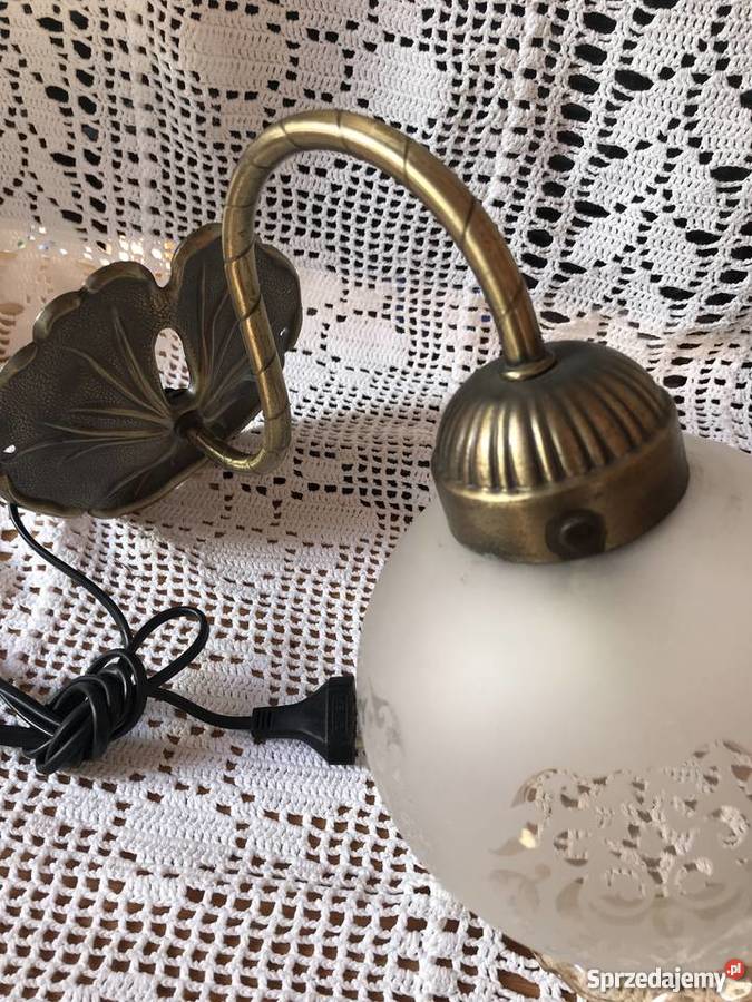 Lampa lampka Kinkiet metal i szkło TANIO dolnośląskie Bystrzyca Kłodzka