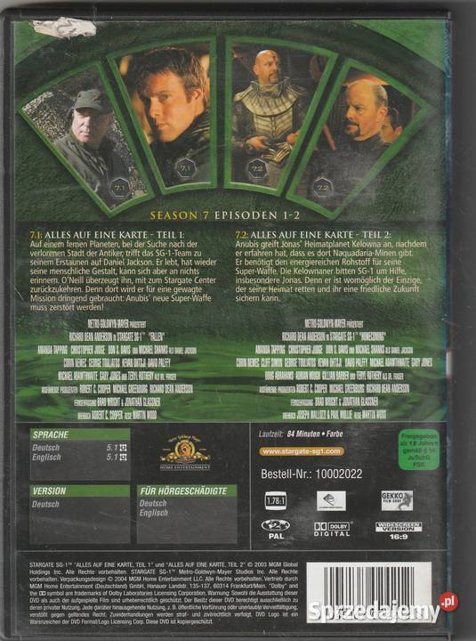 STARGATE KOMMANDO SG1 Season 7 episode 12 Pruszków