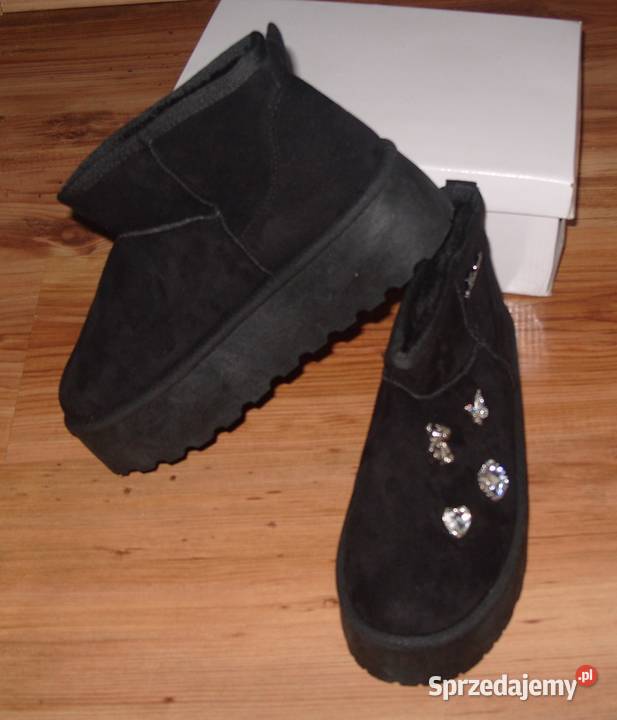 krótkie kozaczki śniegowce z cyrkoniowymi inna wielkopolskie Rawicz