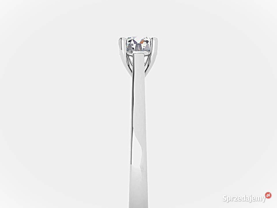 Pierścionek z brylantem 052 ct białe złoto pr mazowieckie Pruszków