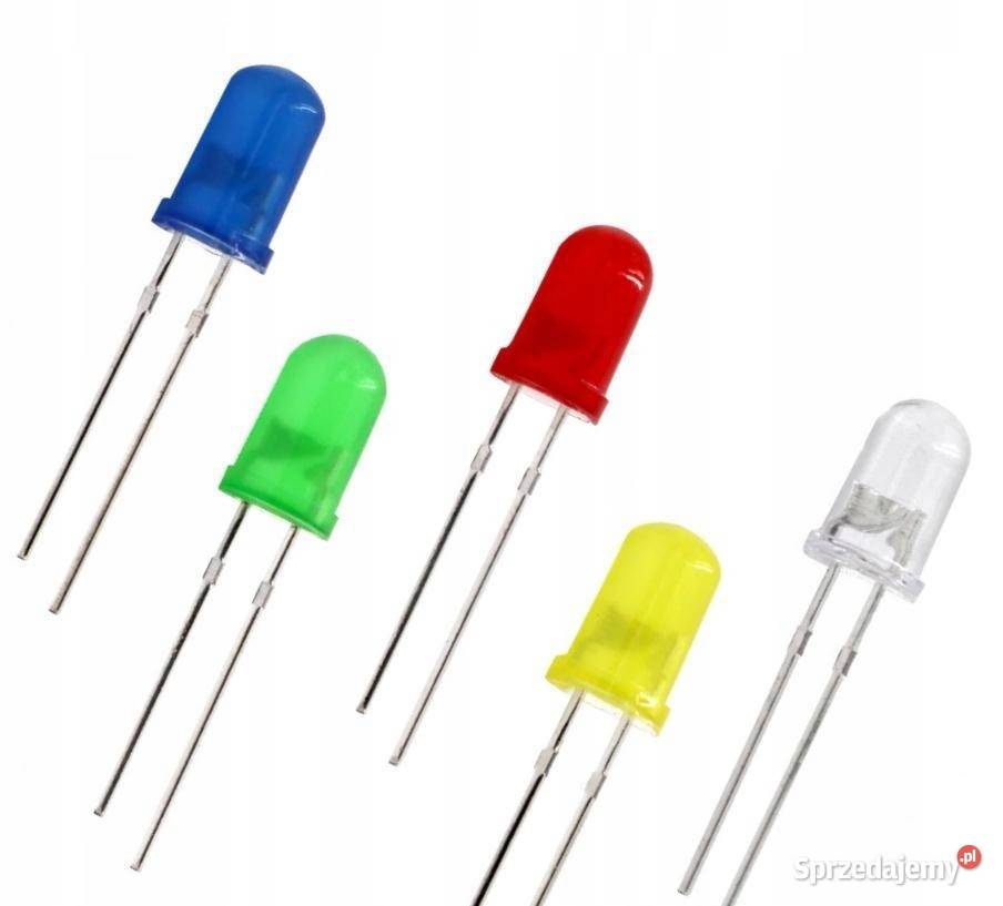 zestaw 100 diody kolorowe 3v 55mm Stalowa Wola