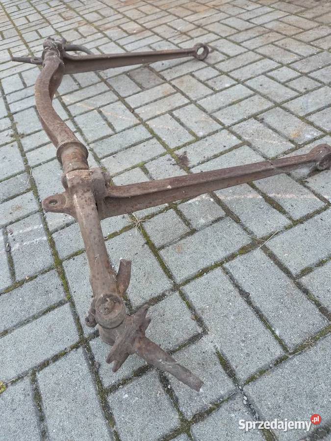 Oś przednia zwrotnice samochód zabytkowy Horch Janów Lubelski