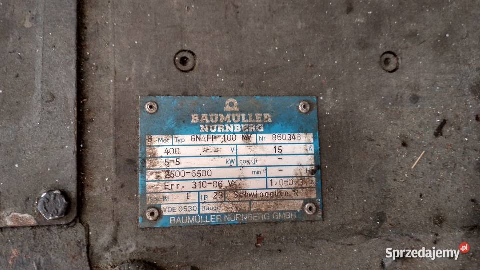 Silnik wrzeciona Baumuller 55kW EMCO