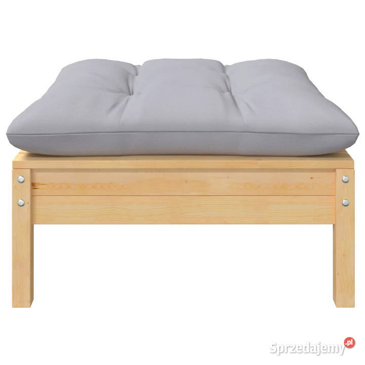 2osobowa sofa ogrodowa z szarymi poduszkami mazowieckie Warszawa