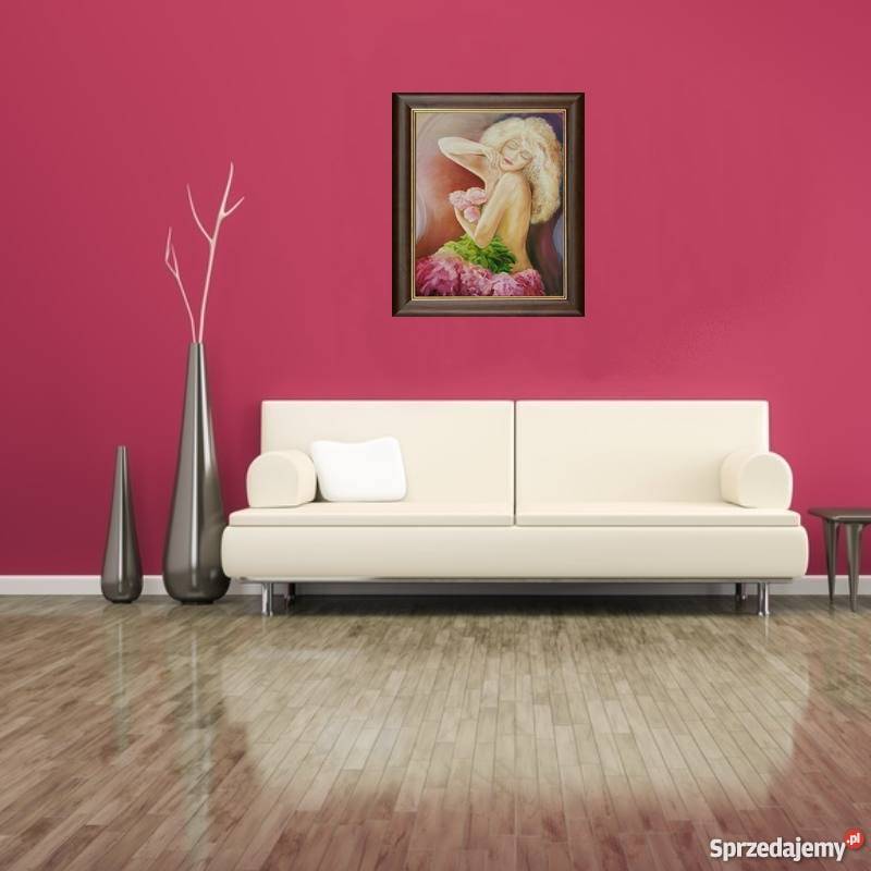 Obraz olejny Akt z kwiatami Lublin