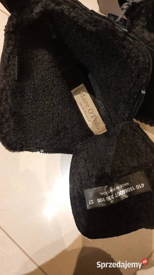 Botki Skórzane Damskie Marc OPolo 37 Czarne skóra