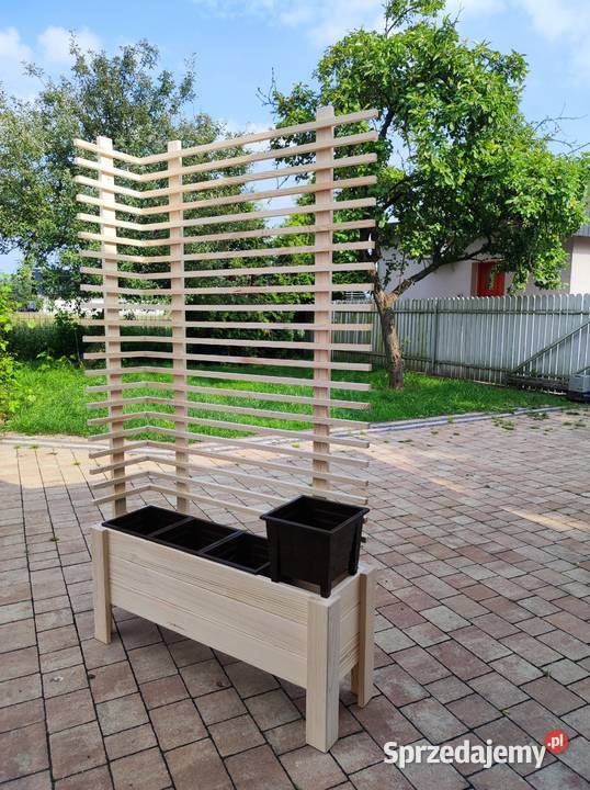 Donica Drewniana z Kratką W4D3K Lakierowana inny kolor śląskie Lelów