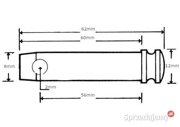Sworzeń 8x60 ET27299