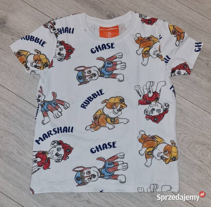 Koszulka dziewczynka Psi Patrol Nickelodeon 104 Bluzki, koszulki i kaftaniki łódzkie Łódź sprzedam