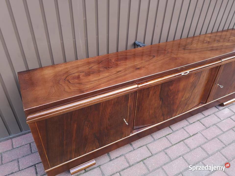 Komoda ARTDECO RTV Niska Orzech 200 Zgrabna Swarzędz