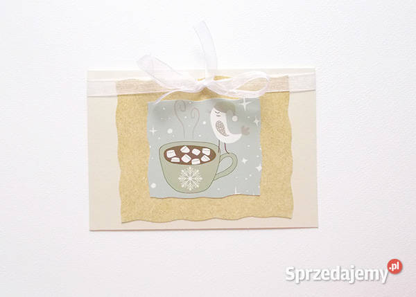 pastelowa kartka świąteczna boże narodzenie Pozostałe Olsztyn