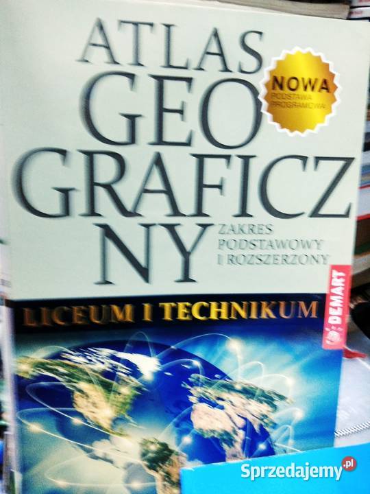 Atlas geograficzny liceum antykwariat szkolny mazowieckie Warszawa