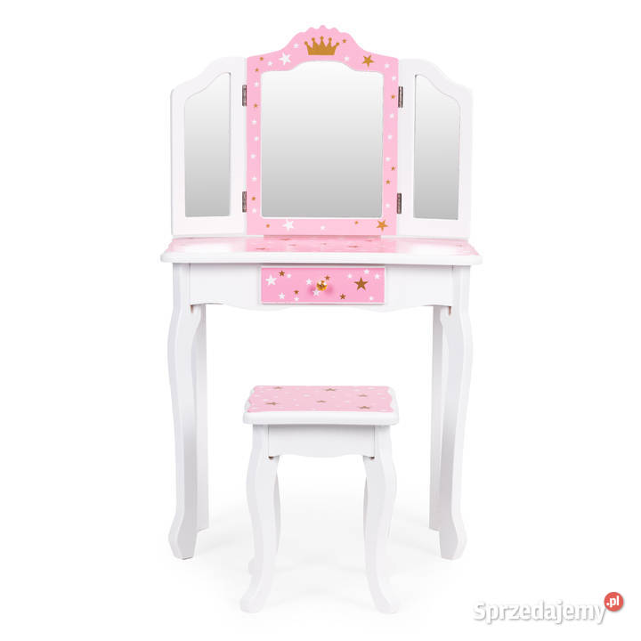 Duża toaletka zabawkowa dziewczynki potrójne