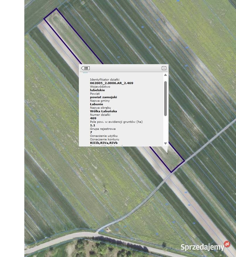 Działka rolna 142 ha Wołka Łabuńska gmina lubelskie Wólka Łabuńska
