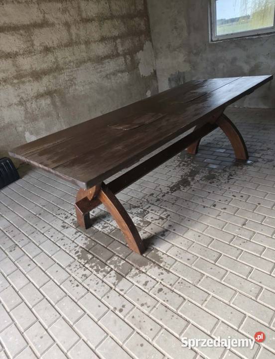 Solidny stół drewniany wielkopolskie Kłecko