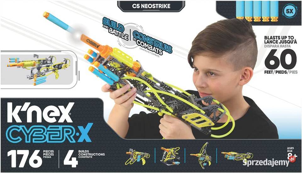 Zestaw Klocków Knex CYBERX C5 NEOSTRIKE Karabin Mogilany