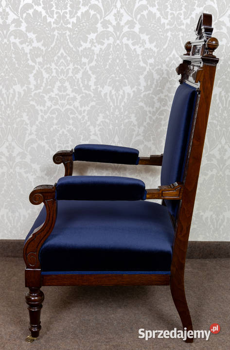 Neorenesansowy salonik sofa dwa fotele komplet sprzedam