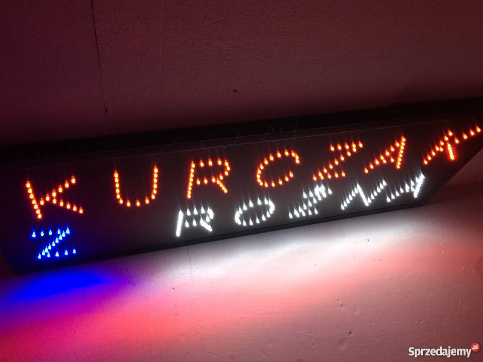 KURCZAK Z ROŻNA LED reklama 100x42 zewnętrzna Gdańsk sprzedam
