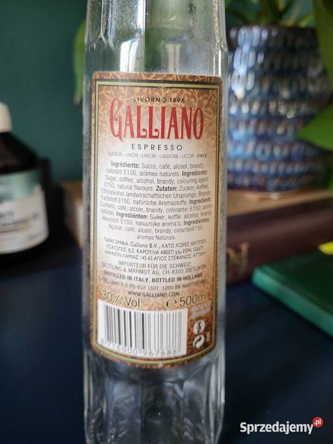 Galliano Espresso500 ml Pusta kolekcjonerska Pozostałe Warszawa sprzedam