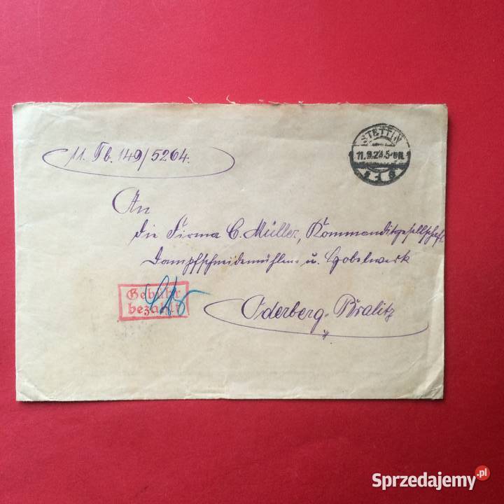 1262 Niemiecka Koperta Antyki, Sztuka, Kolekcje