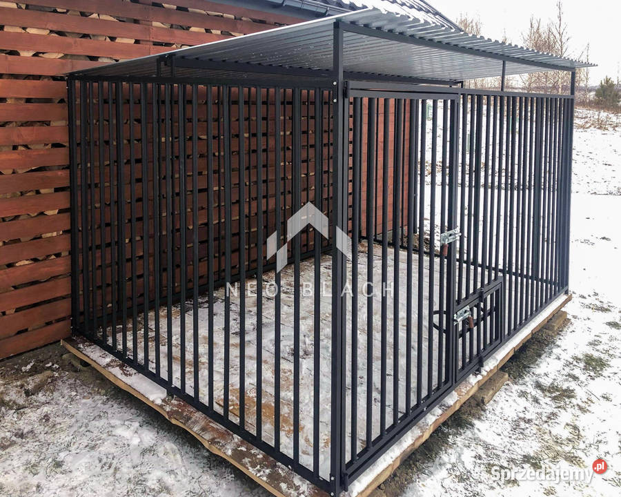 Kojec Psów 3x25m Drewniana podłoga Uchwyt na Brzesko