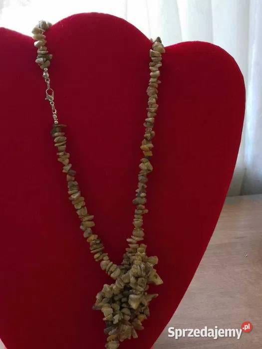 Klasyczny naszyjnik z kamienia Częstochowa