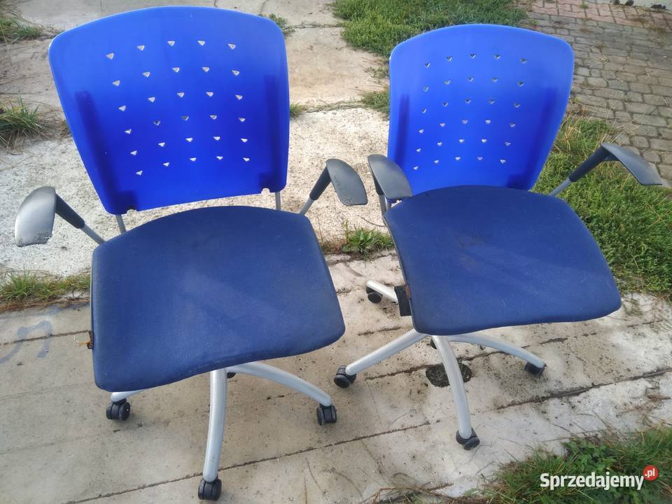 Dwa krzesła biurowe obrotowe Sitag Lublin