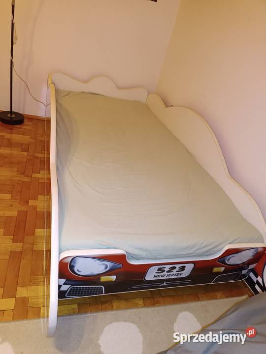 Super łóżko dziecięce samochód nowy materac Łóżka i materace Libiąż