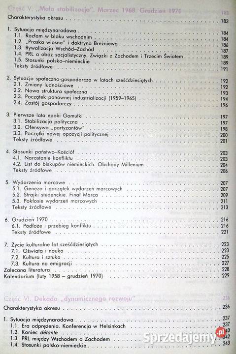 Historia 4 Polska współczesna 19441989 Roman sprzedam