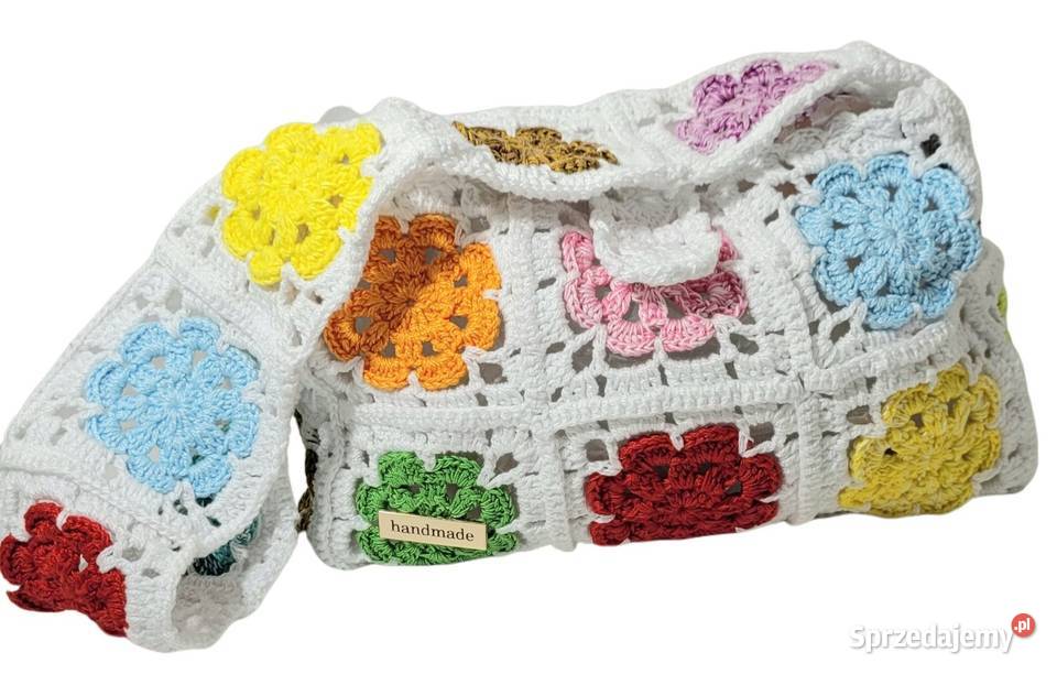 Torebka letnia plażowa ręcznie wykonana Krzywaczka