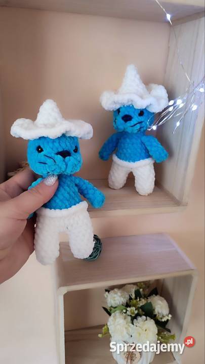 Szydełkowy zabawk szydełkowy smurfkot Rękodzieło