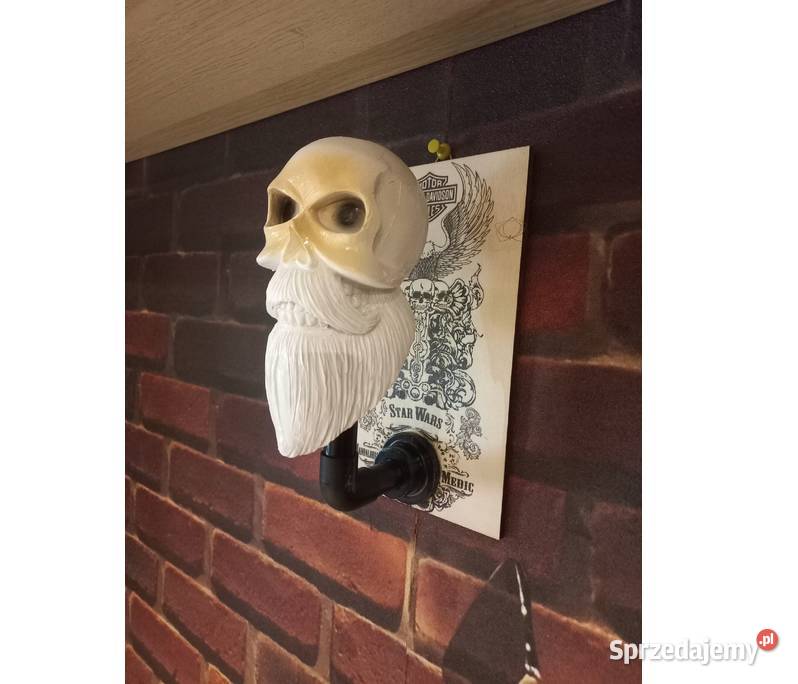 CZASZKA DEKORACJA NA ŚCIANĘ PREZENT MOTOCYKL Sosnowiec sprzedam