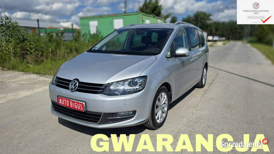Volkswagen Sharan Highline Duża Navi ledy 4/5 pomorskie Lębork sprzedam