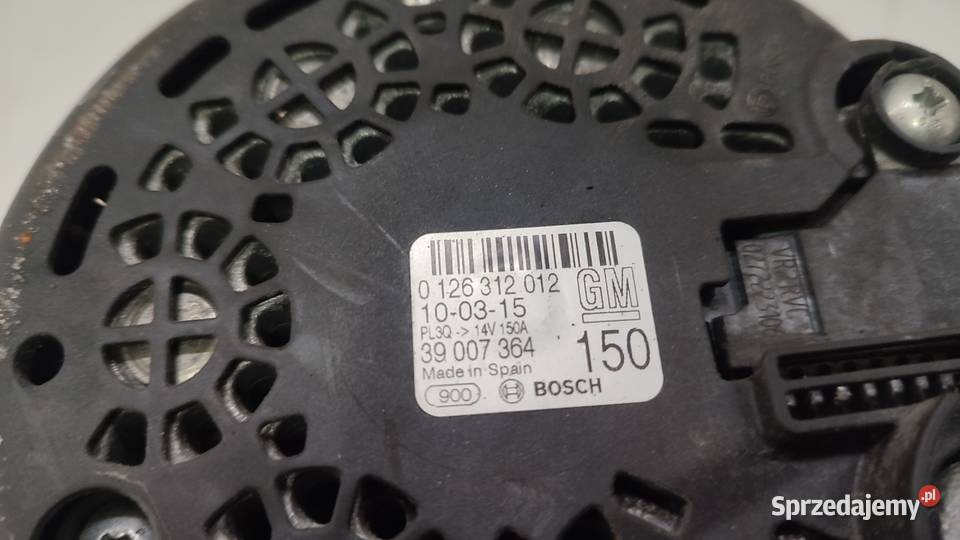 Alternator 150A Opel Corsa E V 2014 13 CDTI Włoszczowa