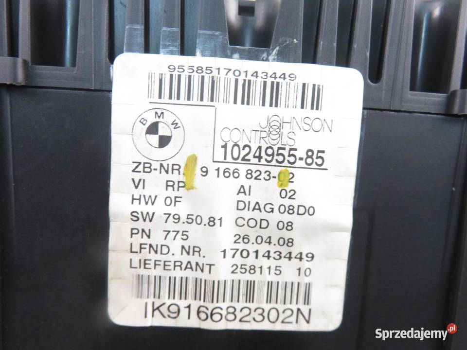LICZNIK BMW 1 E87 120 d 177 N47 D20 A 9166823