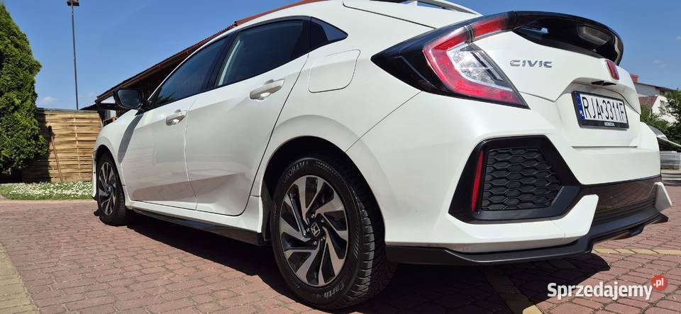 HONDA CIVIC X 10 TURBO 2017r STAN IDEALNY BIAŁA 1129KM Jarosław