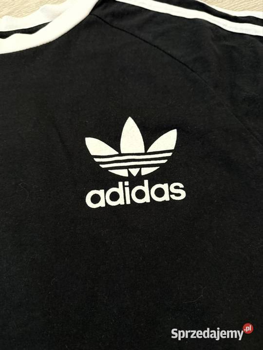 Koszulka adidas Originals czarna z paskami Kuków sprzedam