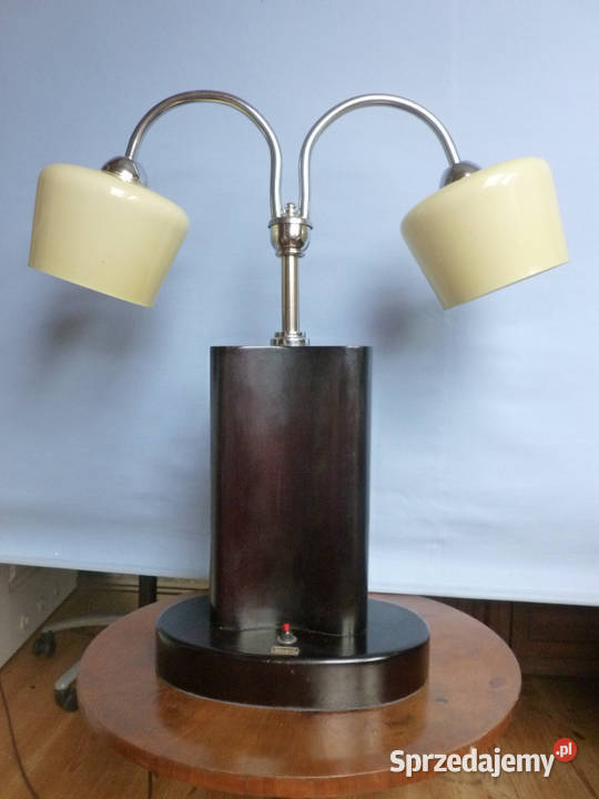 OKAZAŁA podwójna LAMPA GABINETOWA art deco
