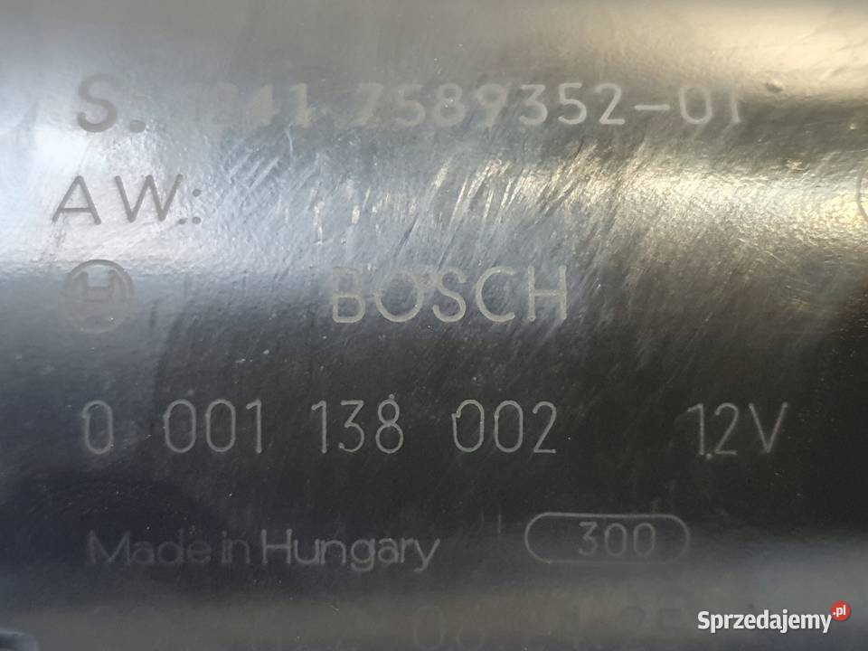 ROZRUSZNIK BMW E87 E90 20 i bosch N43B20A lubelskie sprzedam