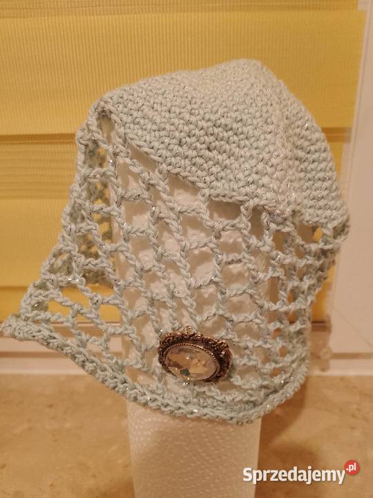 Czapka w stylu hippie ręczna robota na szydełku Częstochowa sprzedam