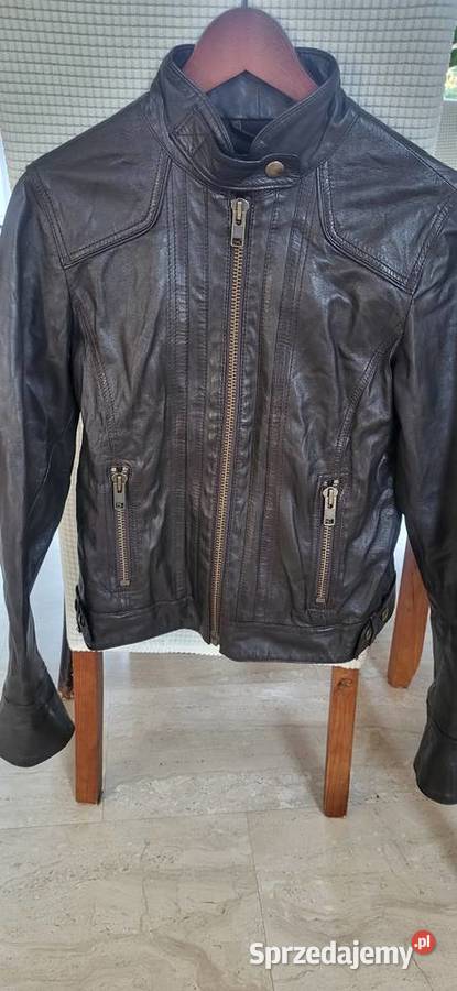 Kurtka skora naturalna brąz r SM sprzedam