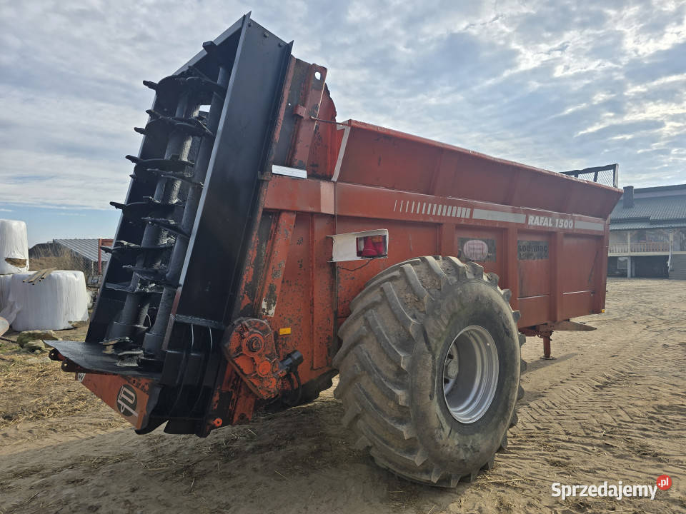 Rozrzutnik obornika SODIMAC RAFAL 1500 15 m3 nieuszkodzony Turowo