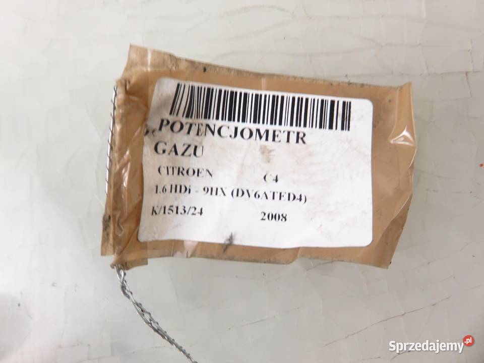 POTENCJOMETR GAZU CITROEN C4 16 HDi 0280755120 sprzedam