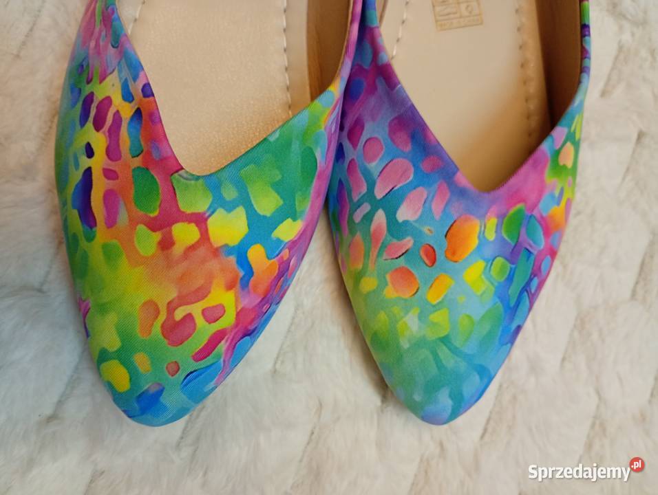 40 Ekskluzywne tęczowe baleriny wieczorowe NOWE Kraków