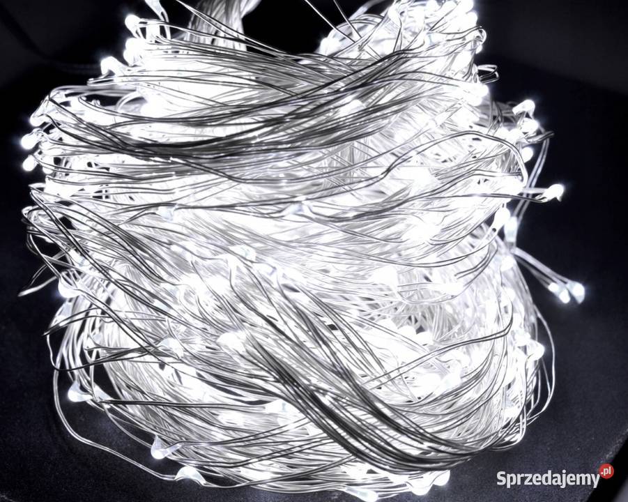 LAMPKI DRUCIKI 500 LED CHOINKOWE BIAŁE ŚWIATŁO Warszawa