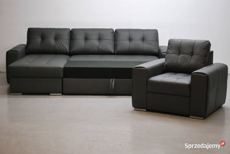 SKÓRA NATURALNa NAROŻNIK Z FSPANIAfotel 9117 skóra Poznań sprzedam