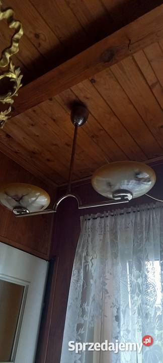 Dwuramienny żyrandol w stylu Art Deco 2 Wysyłka Skierniewice