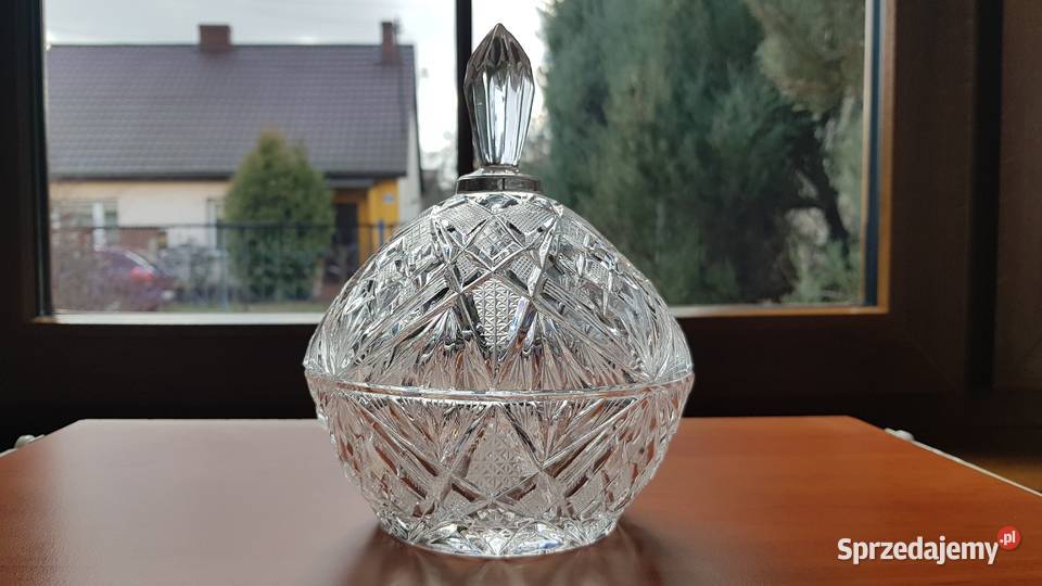 Kryształowa bomboniera 2 kryształ PRL Dąbrowa Górnicza sprzedam